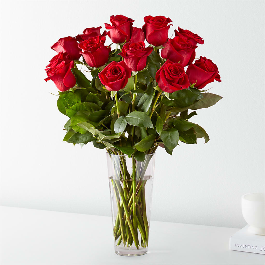 Long Stem Red Rose Bouquet – The Village Market Florist, Holly Springs MS