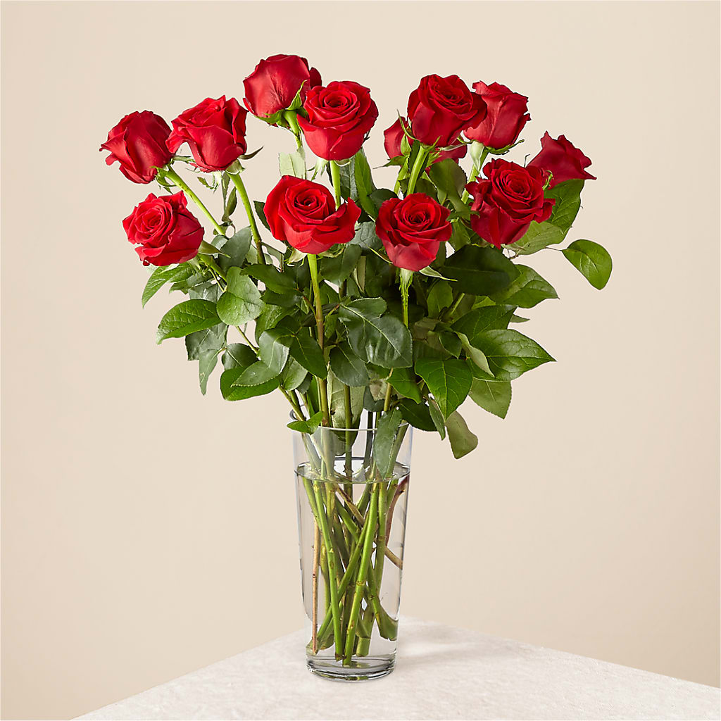 Long Stem Red Rose Bouquet – The Village Market Florist, Holly Springs MS