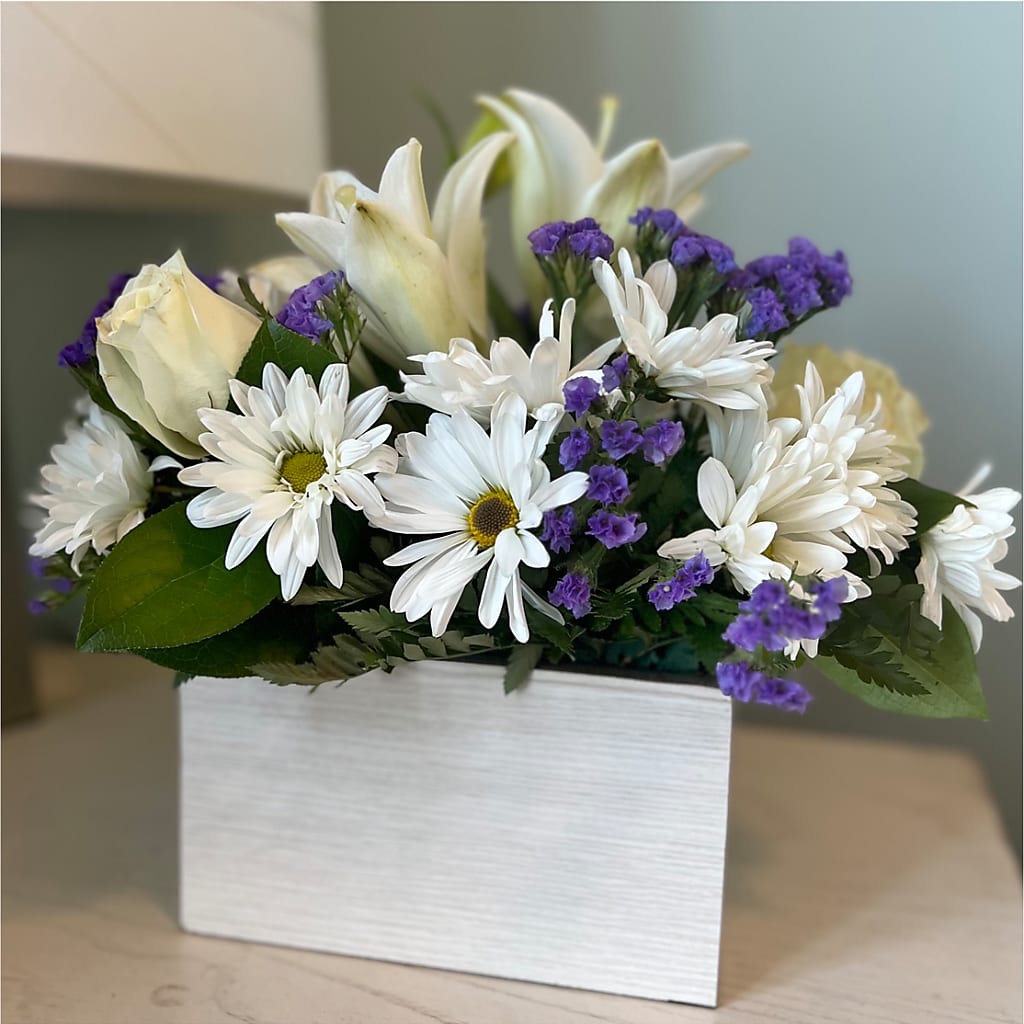 Beyond Blue Box Bouquet – The Village Market Florist, Holly Springs MS