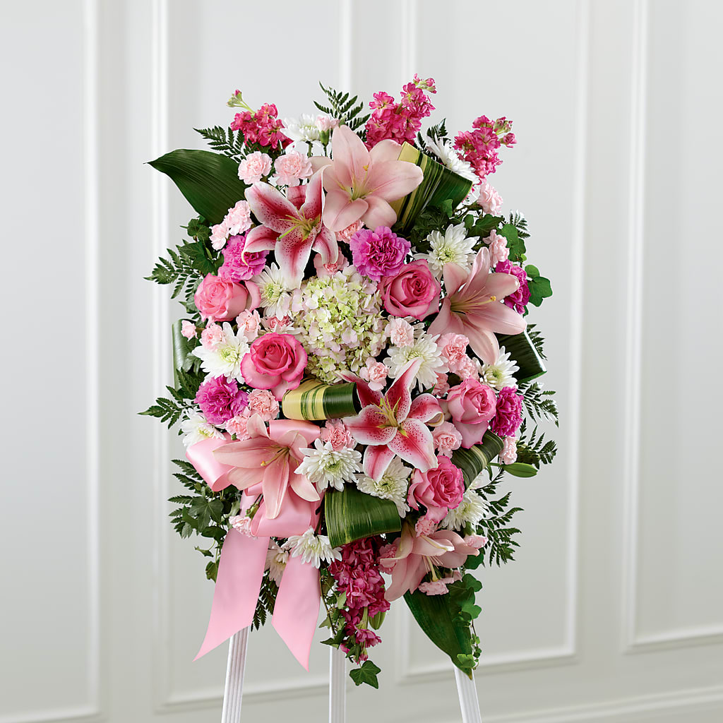 Comforting Standing Spray – The Village Market Florist, Holly Springs MS