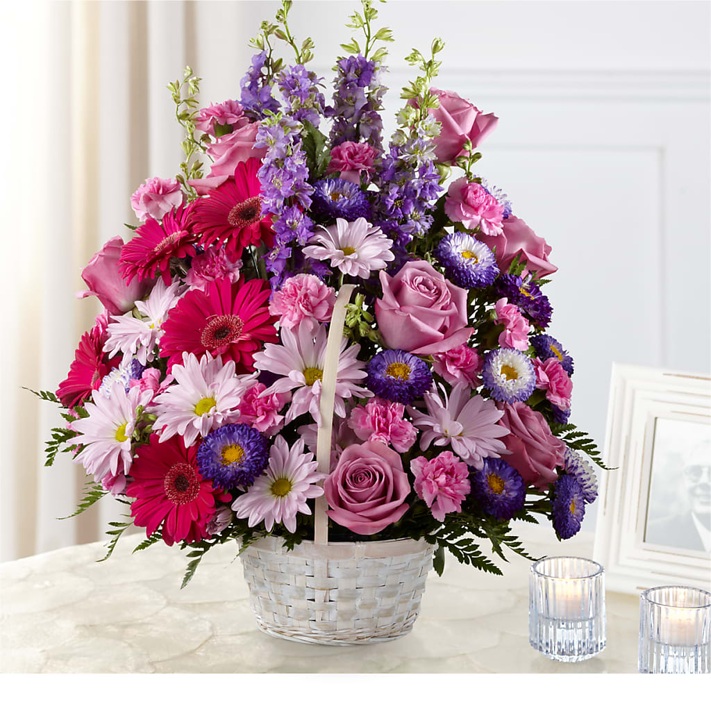 Pastel Peace Basket – The Village Market Florist, Holly Springs MS