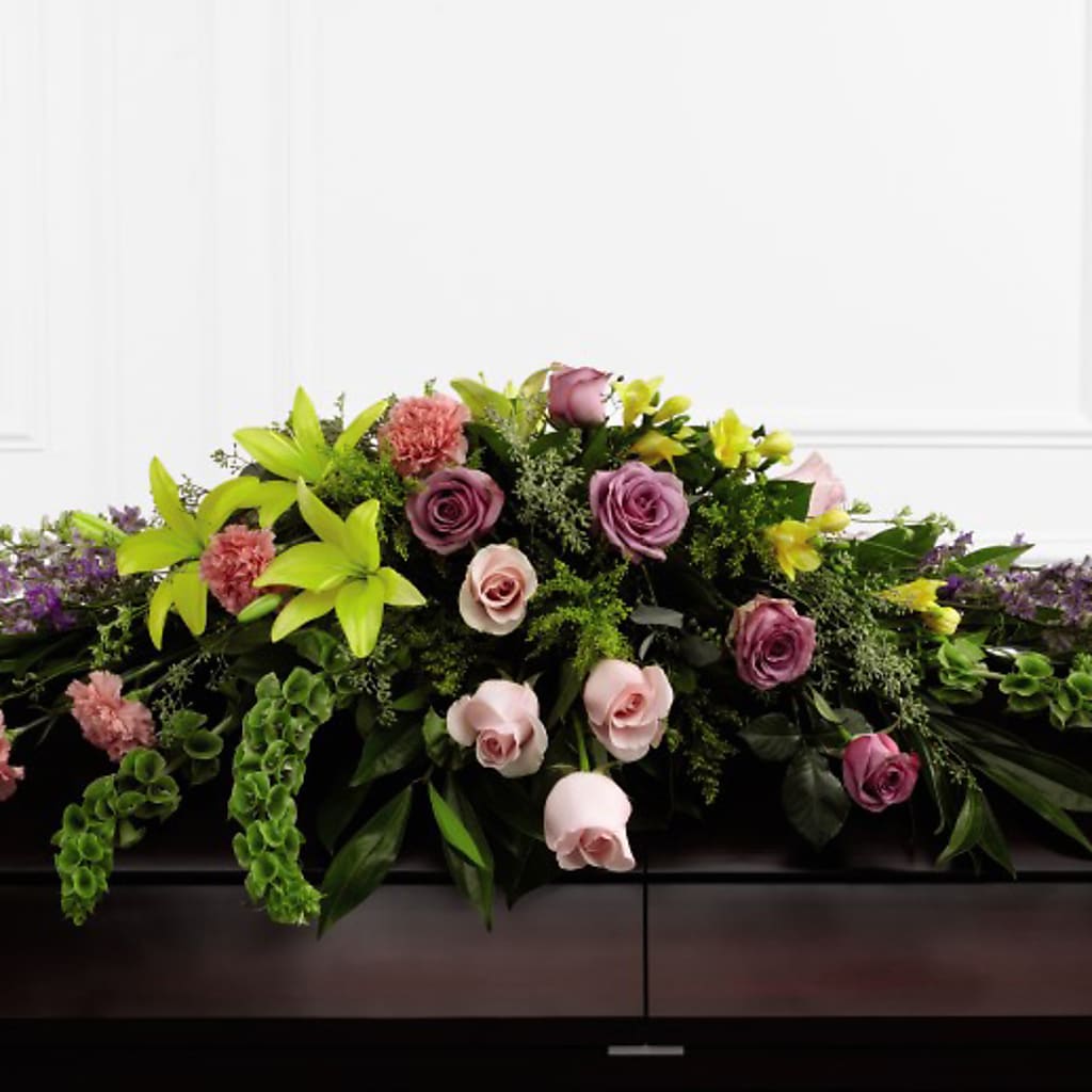 Forever Beloved Casket Spray – The Village Market Florist, Holly Springs MS