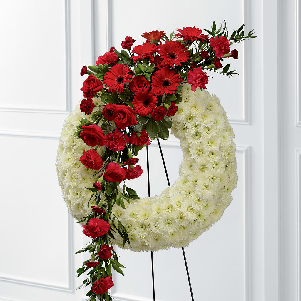 Graceful Tribute Wreath – The Village Market Florist, Holly Springs MS