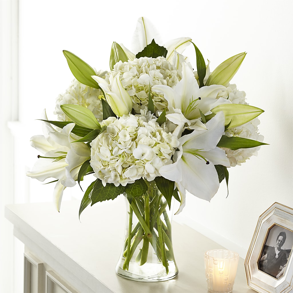 Compassionate Lily Bouquet – The Village Market Florist, Holly Springs MS
