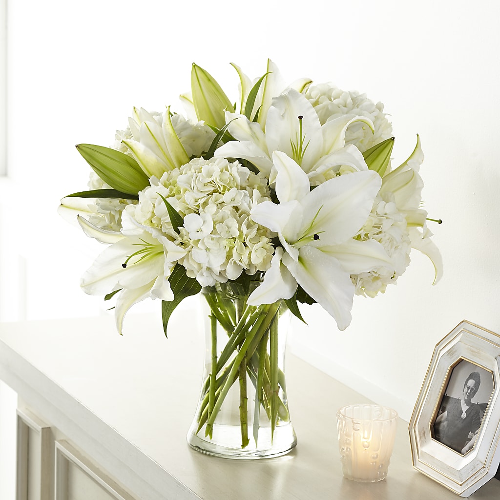 Compassionate Lily Bouquet – The Village Market Florist, Holly Springs MS