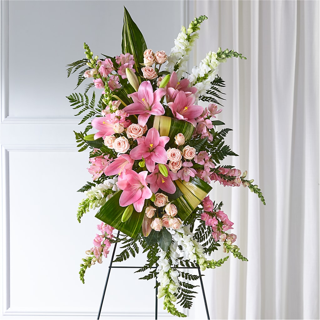 Elegant Embrace Standing Spray – The Village Market Florist, Holly Springs MS