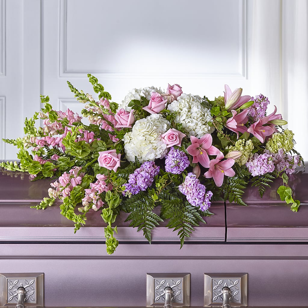 Life's Gratitude Casket Spray – The Village Market Florist, Holly Springs MS