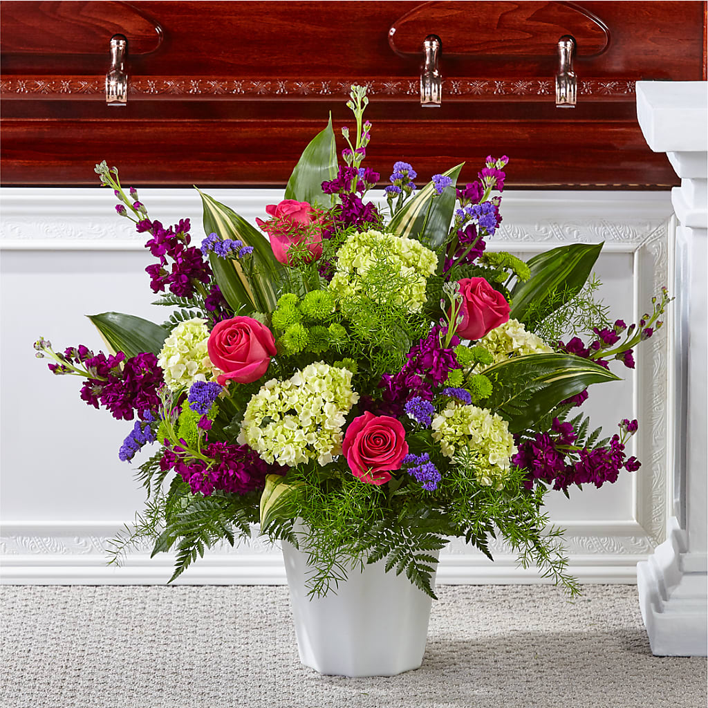 Beautiful Horizons Floor Basket – The Village Market Florist, Holly Springs MS