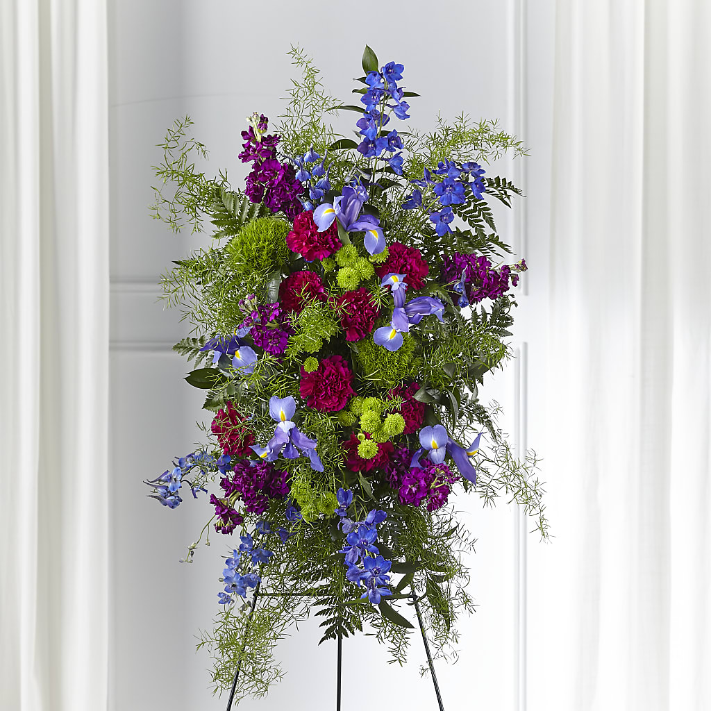 Heavenly Skies Standing Spray – The Village Market Florist, Holly Springs MS
