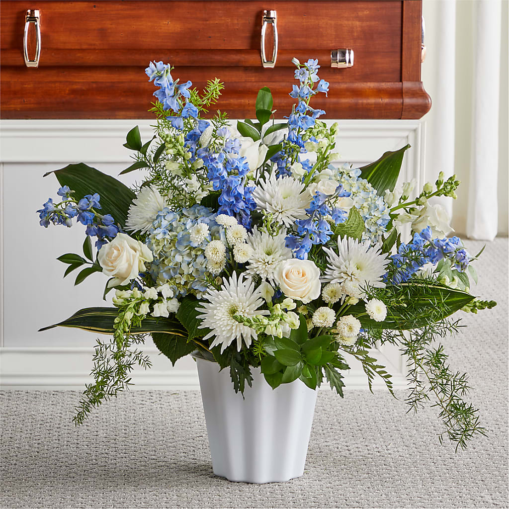 Everlasting Memories Floor Basket – The Village Market Florist, Holly Springs MS