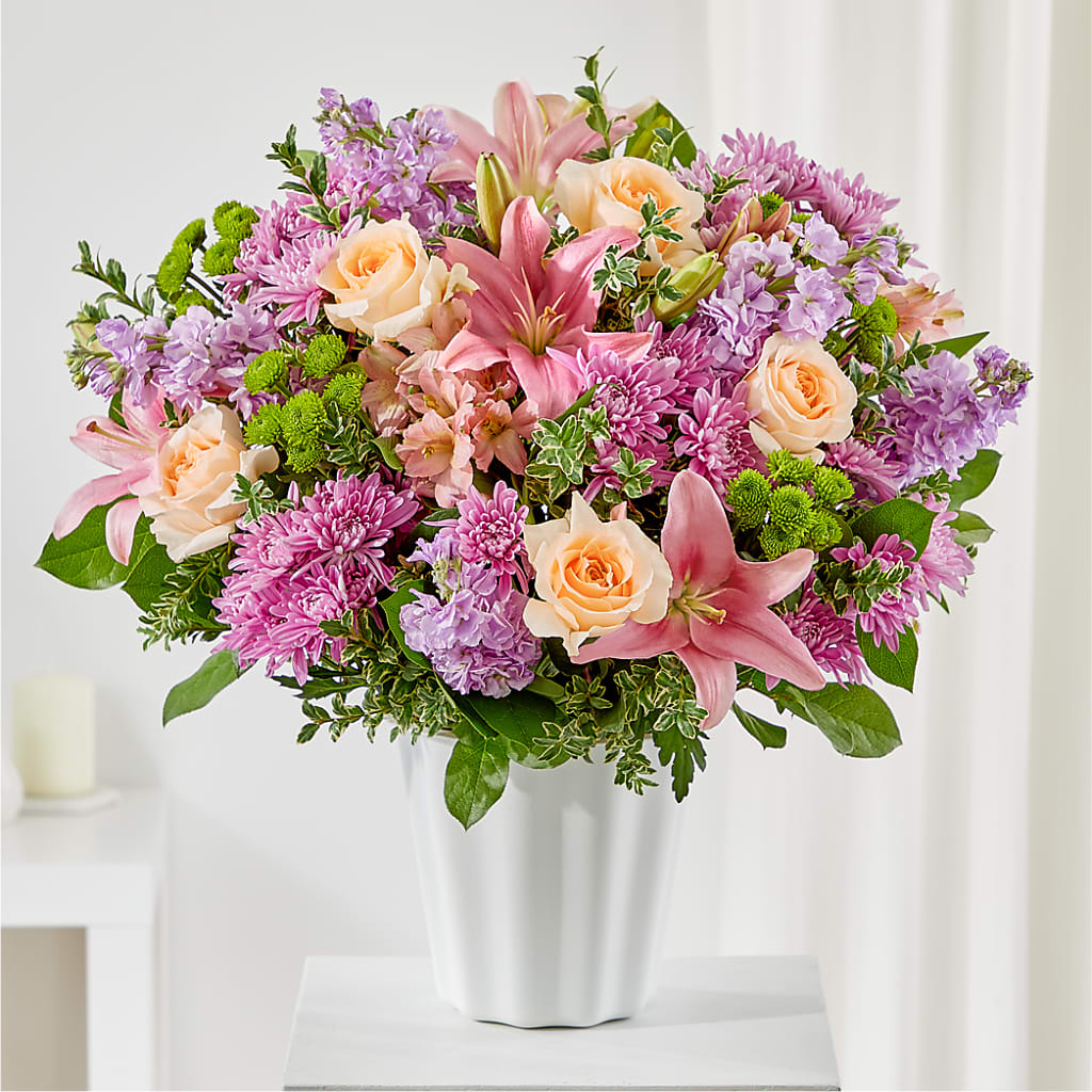 Supportive Embrace Tabletop Basket – The Village Market Florist, Holly Springs MS