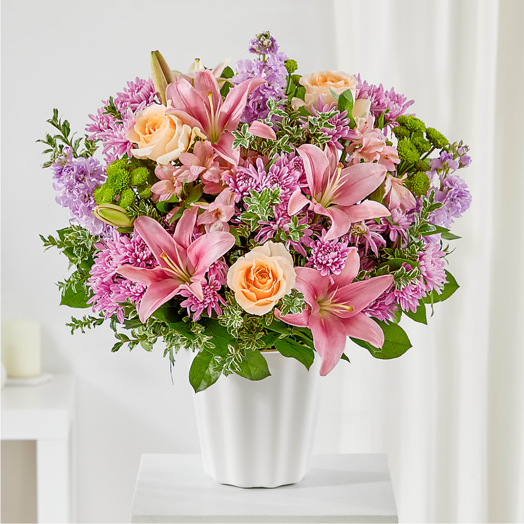 Supportive Embrace Tabletop Basket – The Village Market Florist, Holly Springs MS
