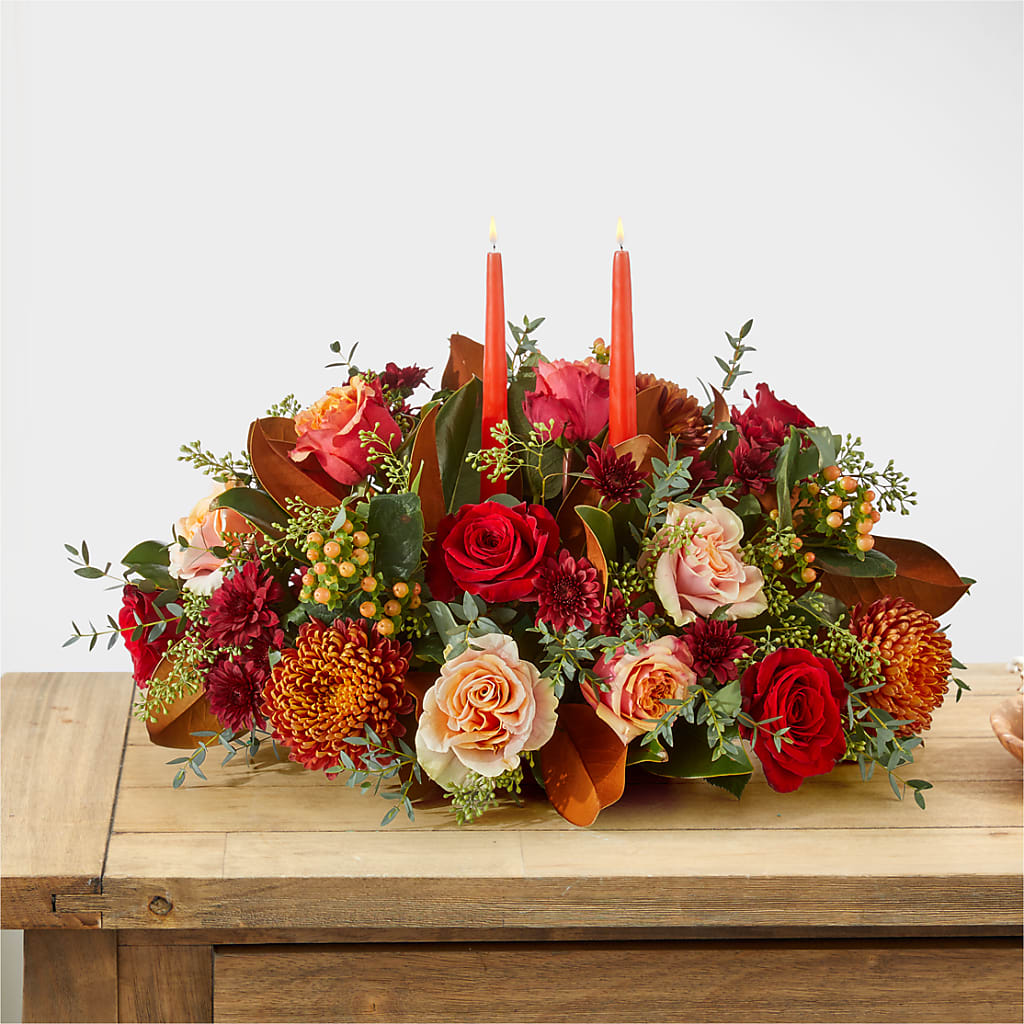 Gather Near Centerpiece – The Village Market Florist, Holly Springs MS