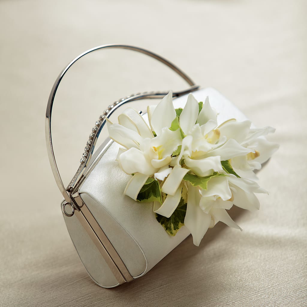 White Purse Decor – The Village Market Florist, Holly Springs MS