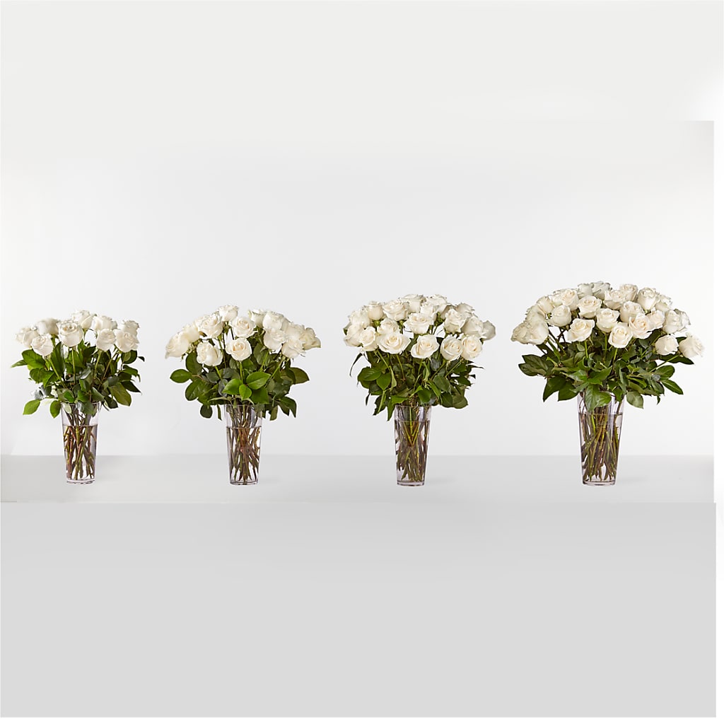 Long Stem White Rose Bouquet –  The Village Market Florist, Holly Springs MS