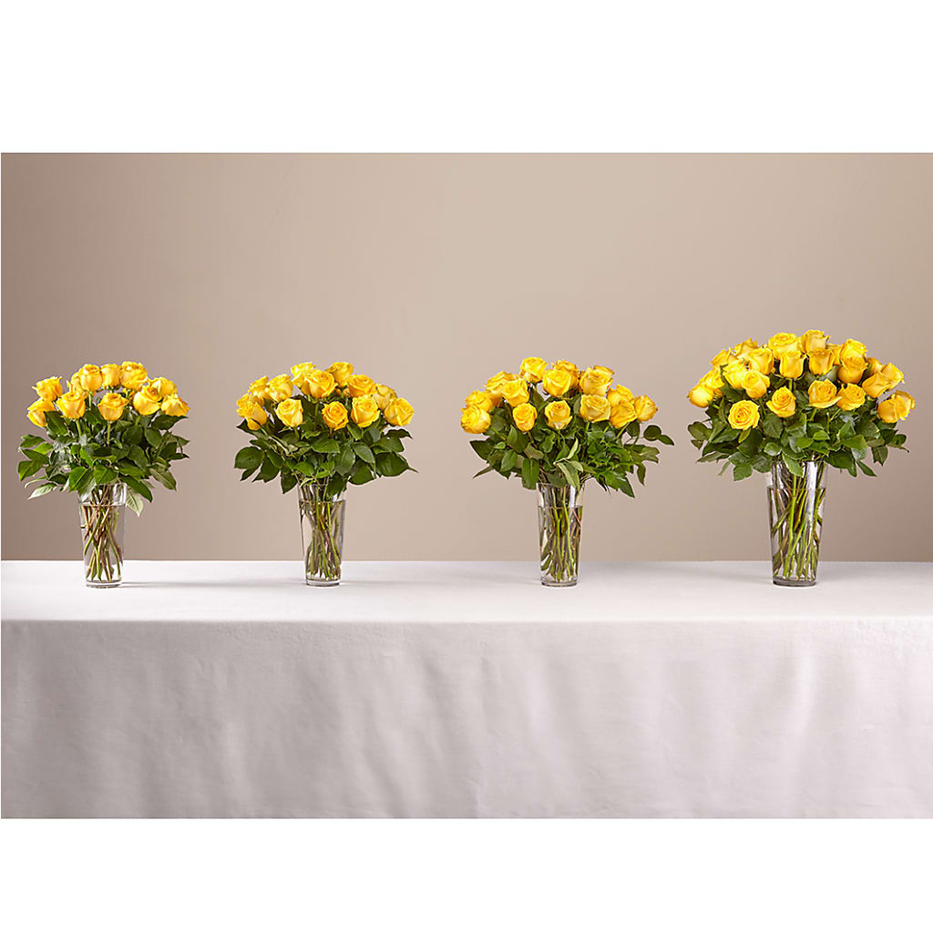 Long Stem Yellow Rose Bouquet –  The Village Market Florist, Holly Springs MS
