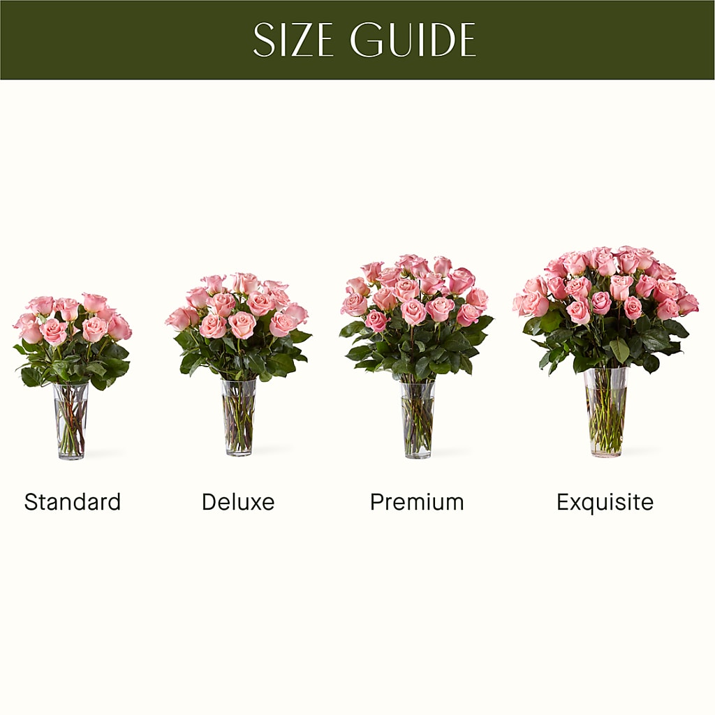 Long Stem Pink Rose Bouquet –  The Village Market Florist, Holly Springs MS