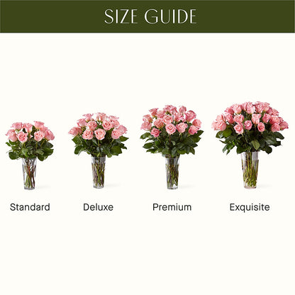 Long Stem Pink Rose Bouquet –  The Village Market Florist, Holly Springs MS