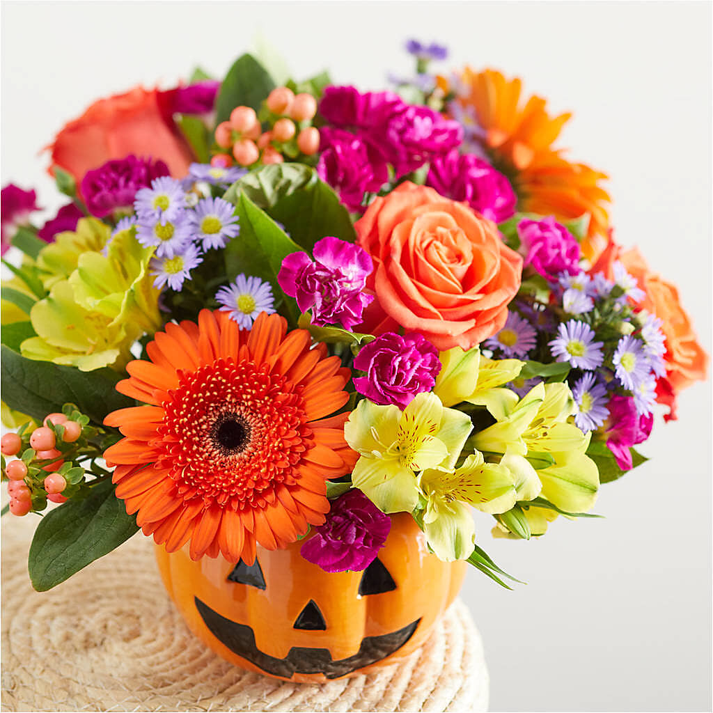 Tricks & Treats Pumpkin –  The Village Market Florist, Holly Springs MS