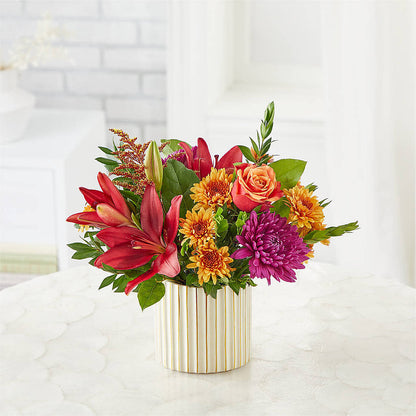 Burgundy Landscape Bouquet –  The Village Market Florist, Holly Springs MS