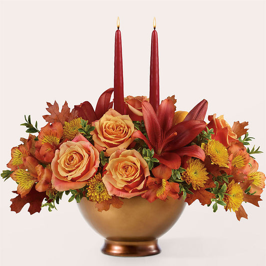 Harvest Table Centerpiece –  The Village Market Florist, Holly Springs MS