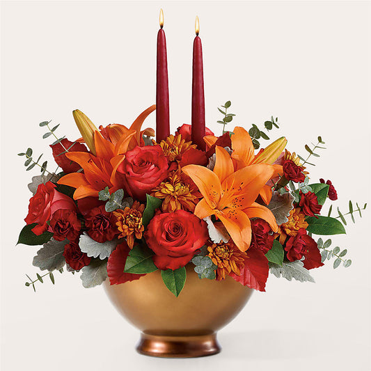 Fruits of Fall Centerpiece –  The Village Market Florist, Holly Springs MS
