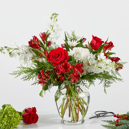 Merry Moment Bouquet – A Florist Original –  The Village Market Florist, Holly Springs MS