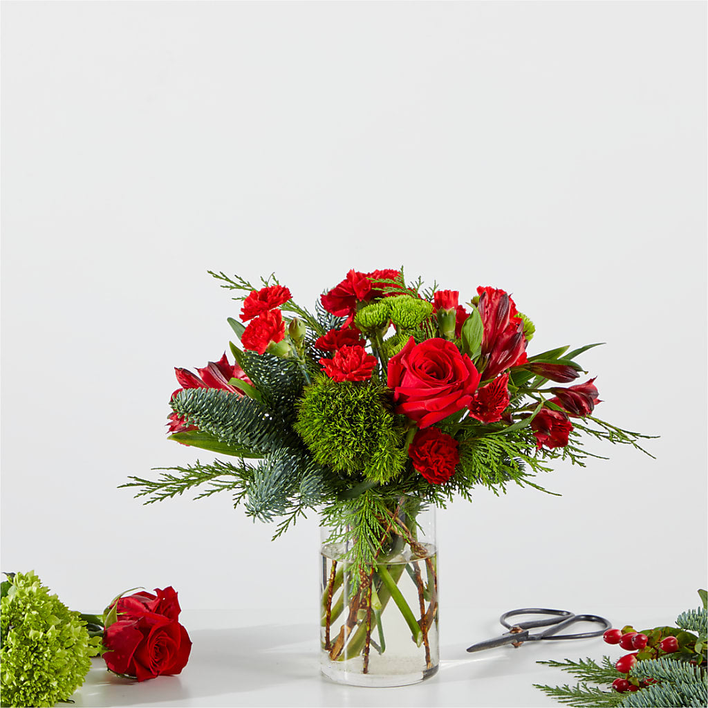 Merry Moment Bouquet – A Florist Original –  The Village Market Florist, Holly Springs MS
