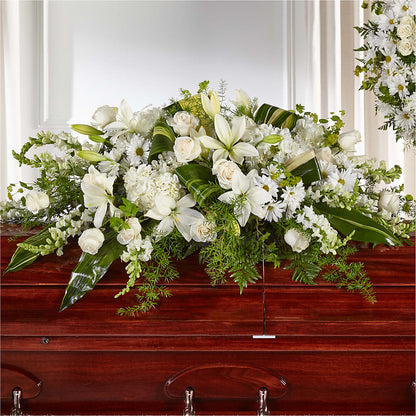 Abundance Casket Spray –  The Village Market Florist, Holly Springs MS
