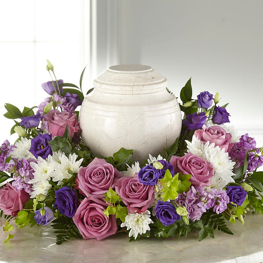 Blooming Sympathy Cremation Adornment –  The Village Market Florist, Holly Springs MS