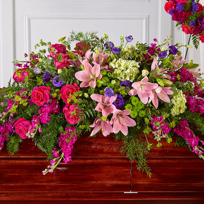 Radiant Tribute Casket Spray –  The Village Market Florist, Holly Springs MS