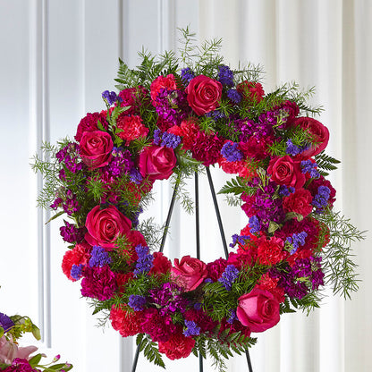 Calming Colors Wreath –  The Village Market Florist, Holly Springs MS