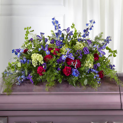 Always Treasured Casket Spray –  The Village Market Florist, Holly Springs MS
