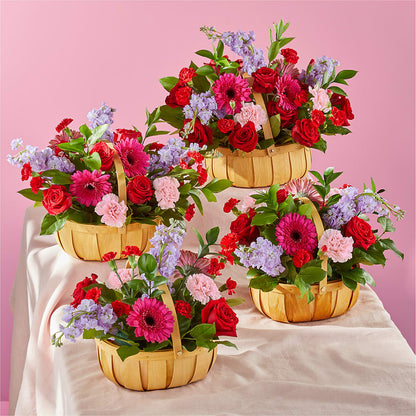 Pink Picnic Basket –  The Village Market Florist, Holly Springs MS