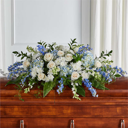 Timeless Essence Casket Spray –  The Village Market Florist, Holly Springs MS