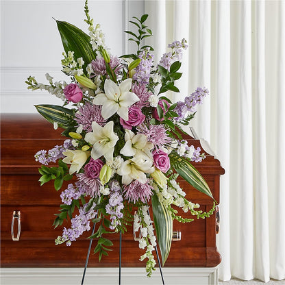 Grateful Hearts Standing Spray –  The Village Market Florist, Holly Springs MS