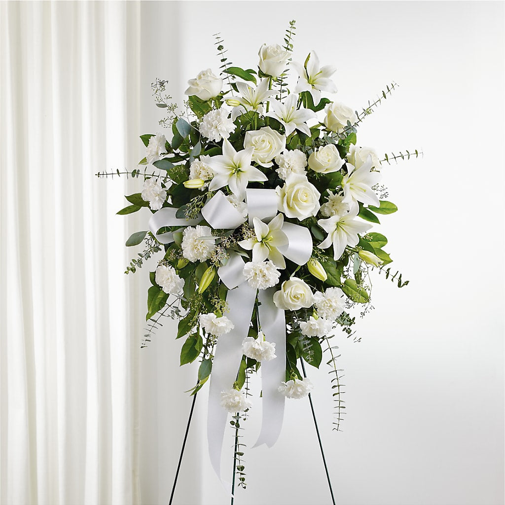 With Care Standing Spray –  The Village Market Florist, Holly Springs MS