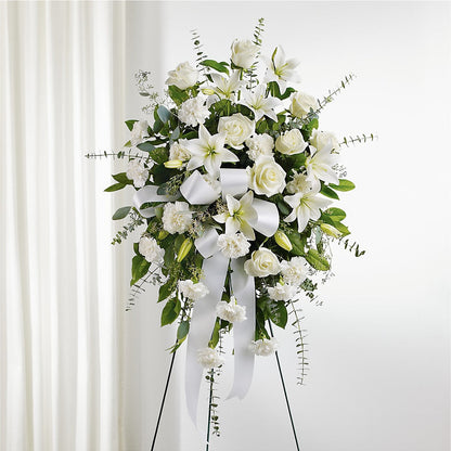 With Care Standing Spray –  The Village Market Florist, Holly Springs MS