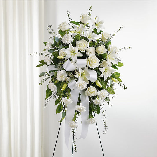 With Care Standing Spray –  The Village Market Florist, Holly Springs MS