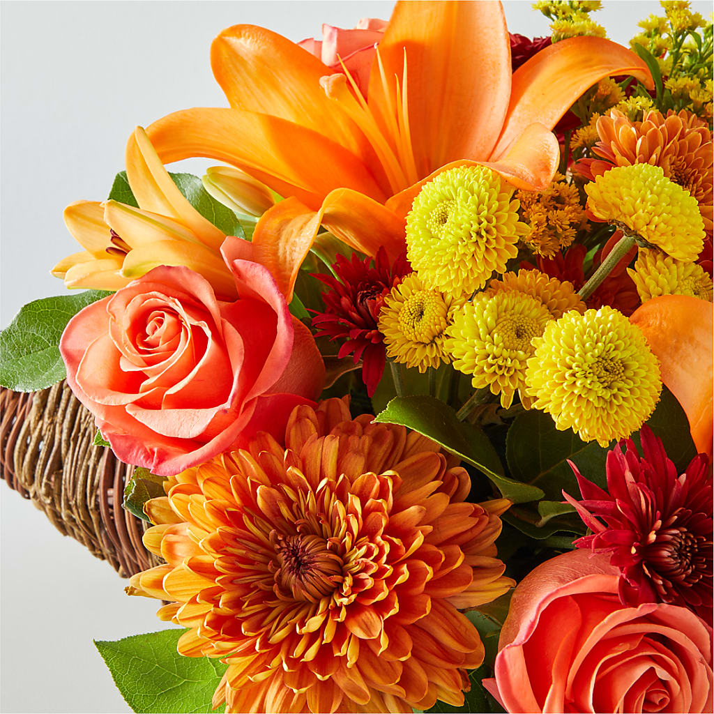 Bouquet of Blessings Cornucopia –  The Village Market Florist, Holly Springs MS