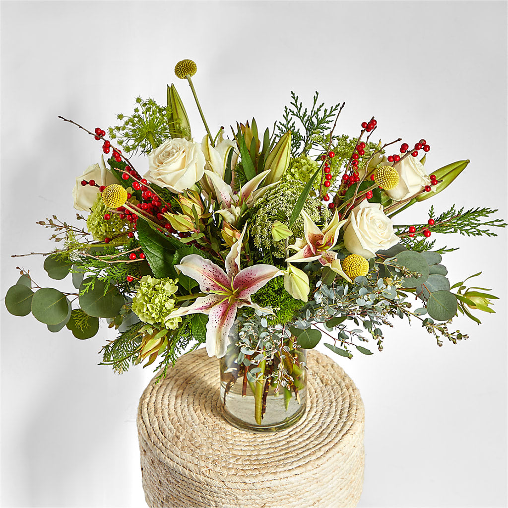 Berry & Bright Bouquet –  The Village Market Florist, Holly Springs MS