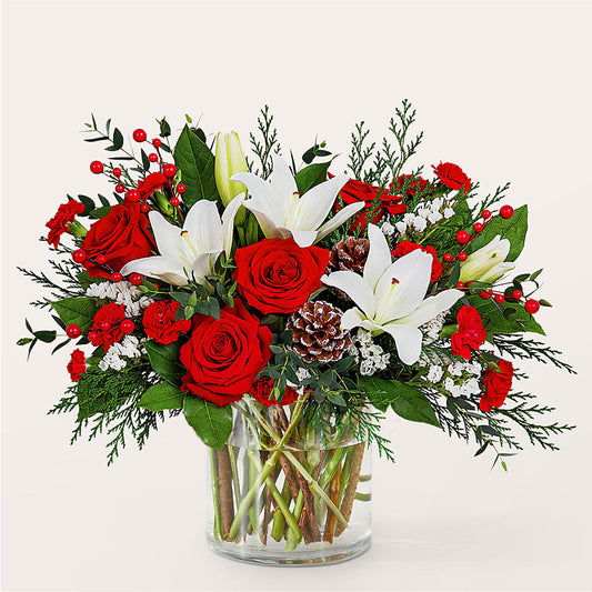 Best in Snow Bouquet –  The Village Market Florist, Holly Springs MS