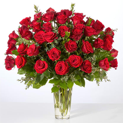 Forever Yours Fifty Stem Red Rose Bouquet –  The Village Market Florist, Holly Springs MS