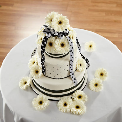 Simple Sophistication Cake Décor –  The Village Market Florist, Holly Springs MS