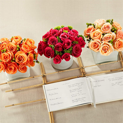 Dawn Rose Centerpiece –  The Village Market Florist, Holly Springs MS
